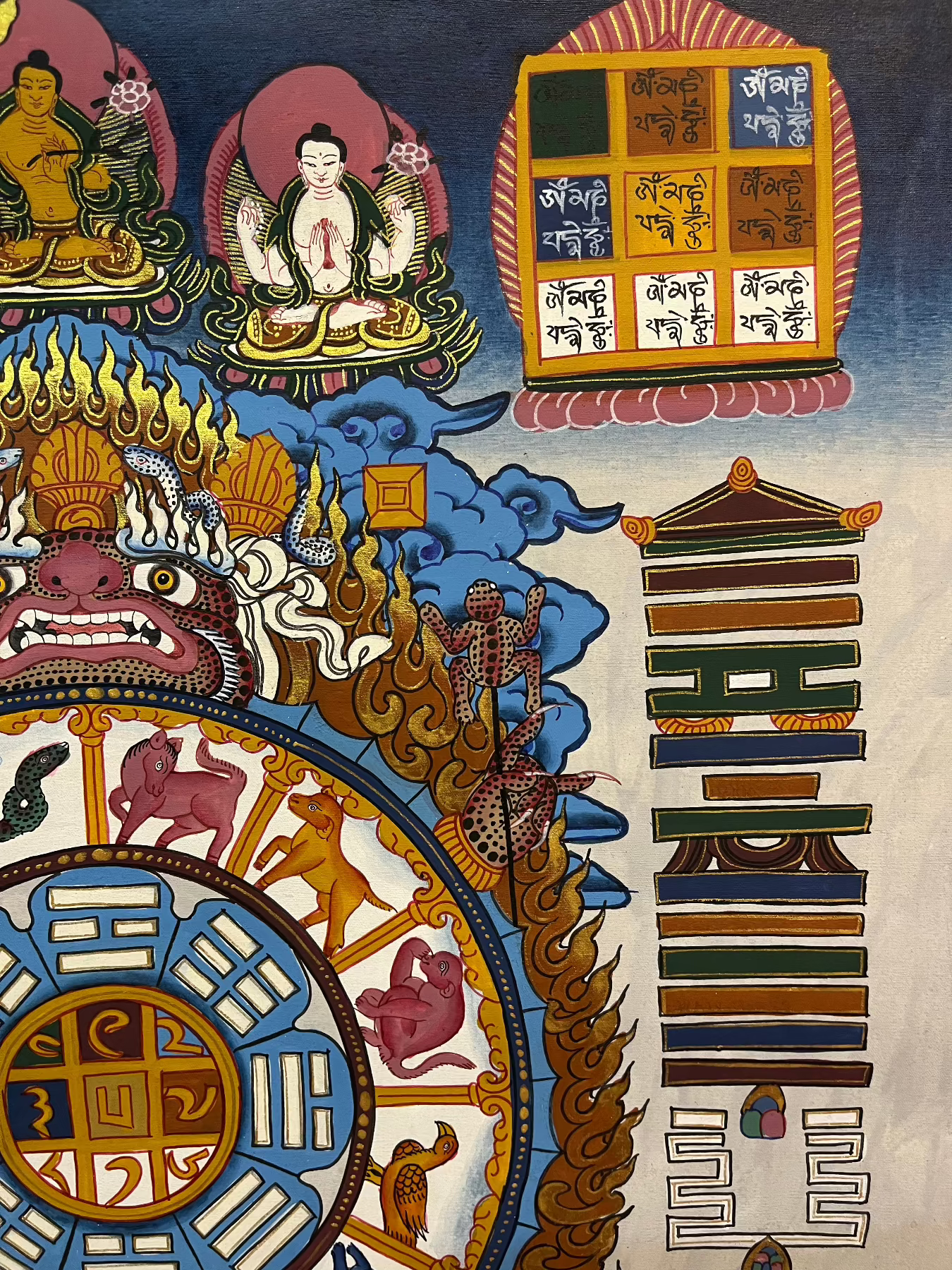 Tibetan Calendar Thangka