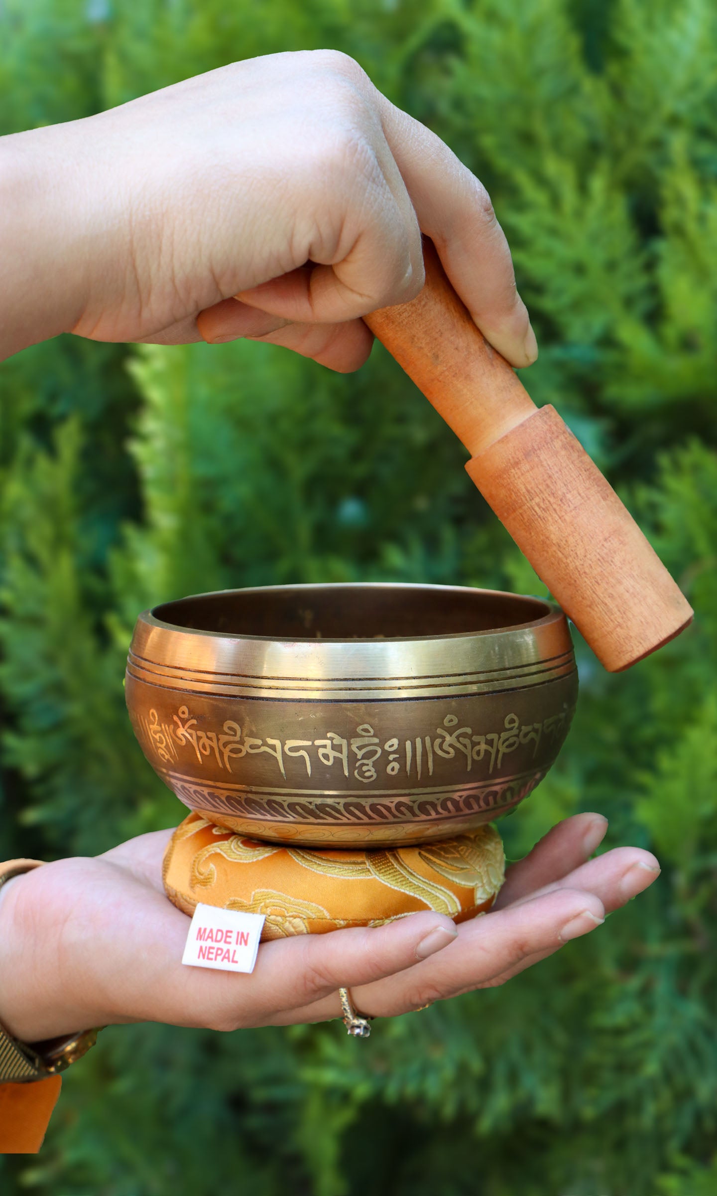 Buddha Singing Bowl small size for meditation and sound healing.