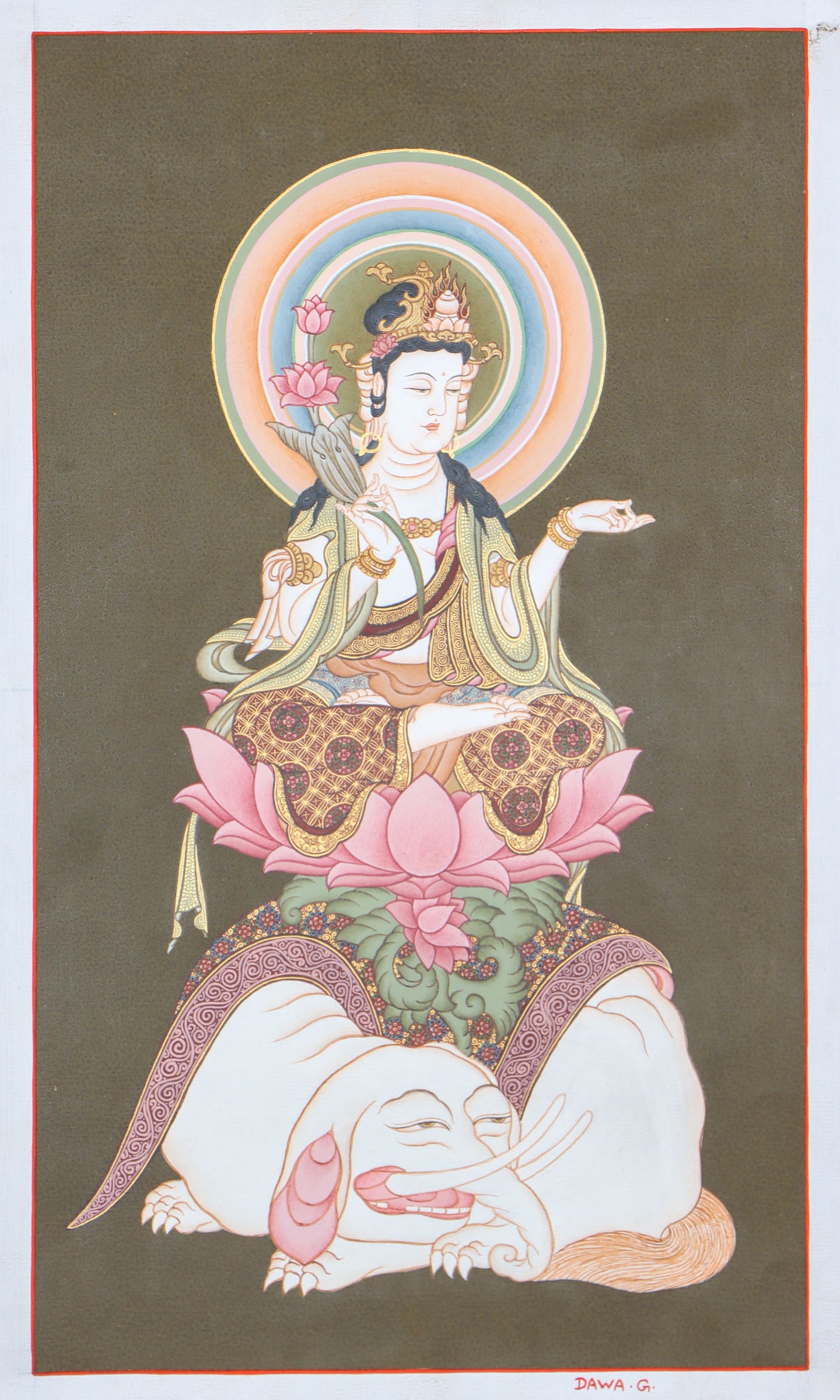 Japanese Buddha Thangka for spirituality.