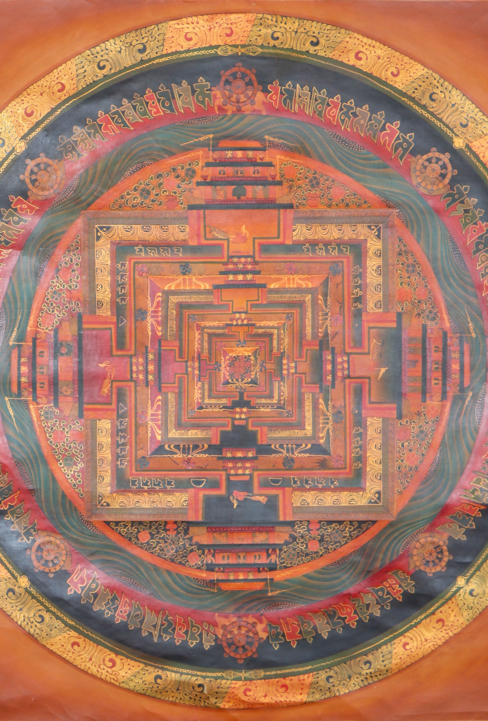 Kalachakra Mandala Thangka for spirituality.
