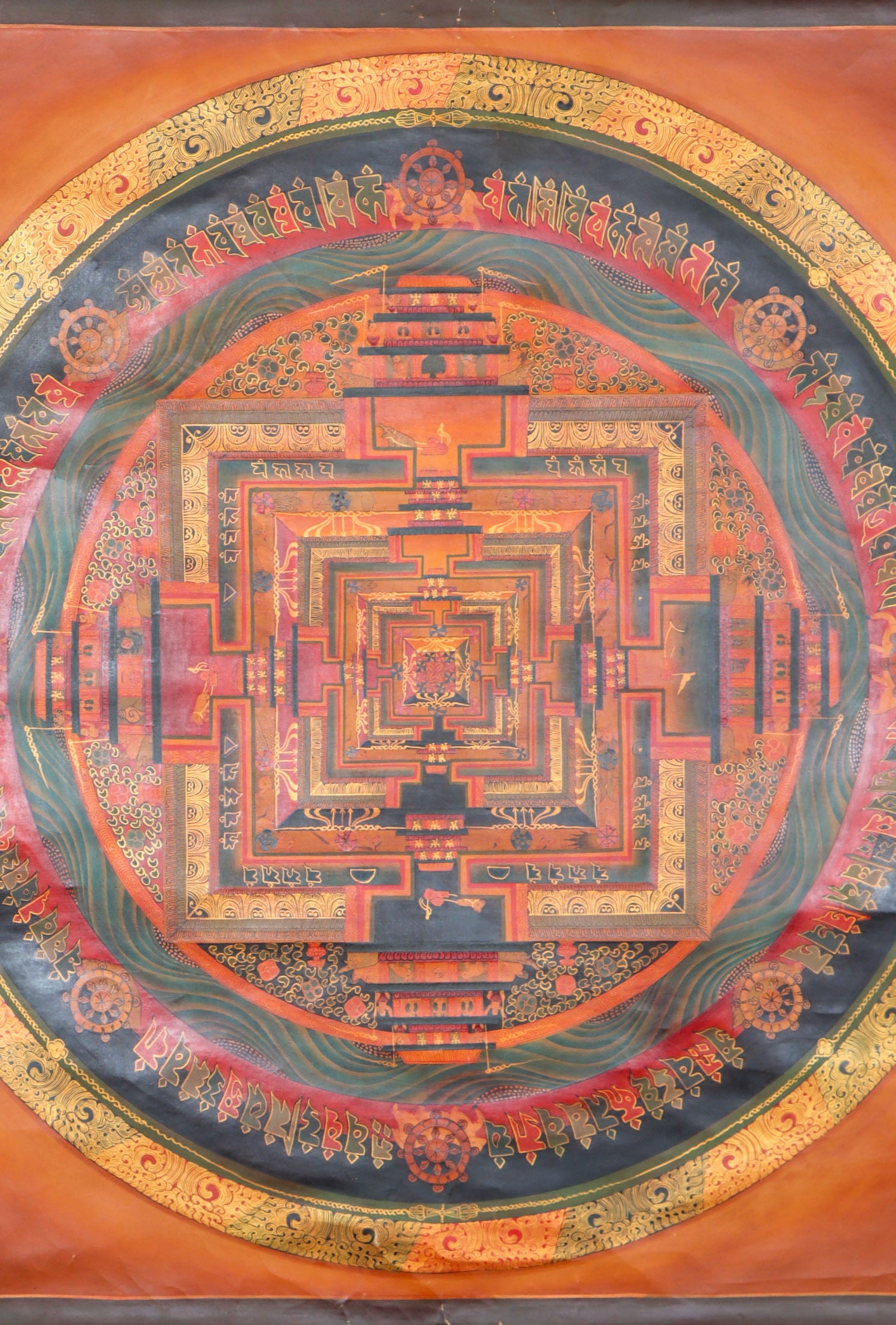  Kalachakra Mandala Thangka for spirituality.