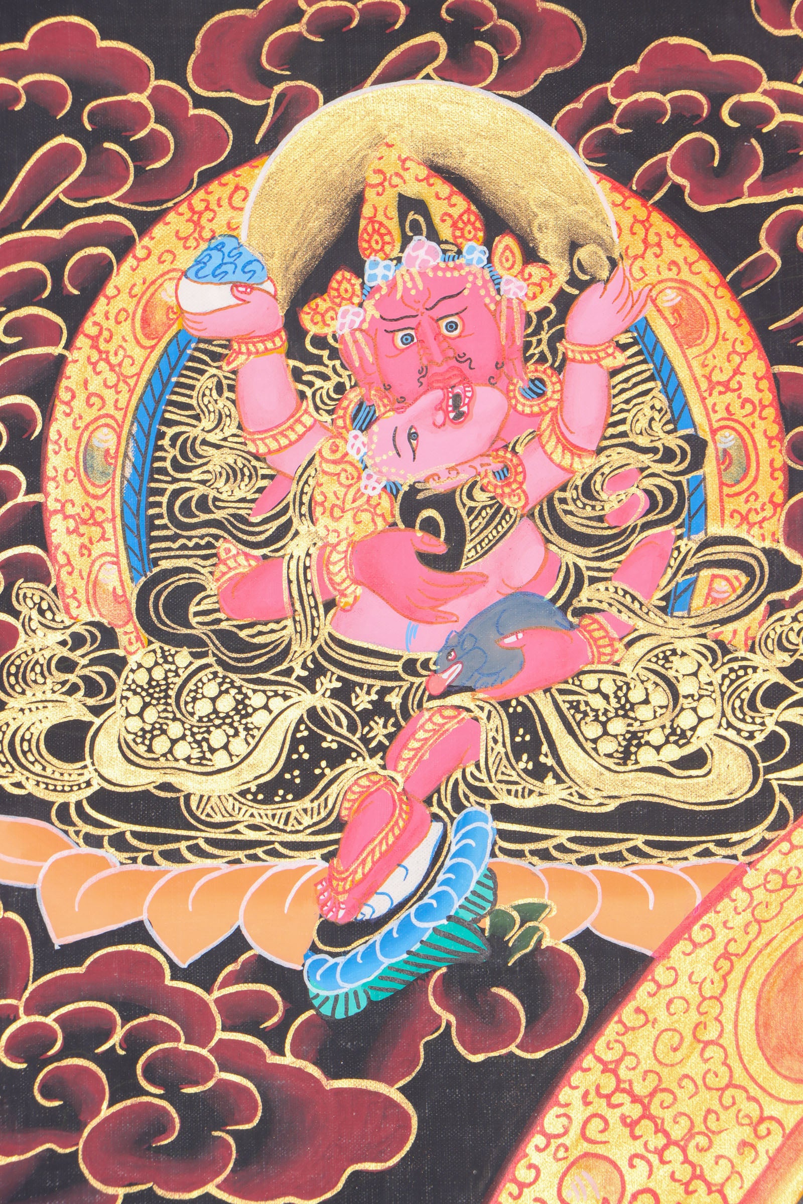 Zambala Thangka for wealth and prosperity .