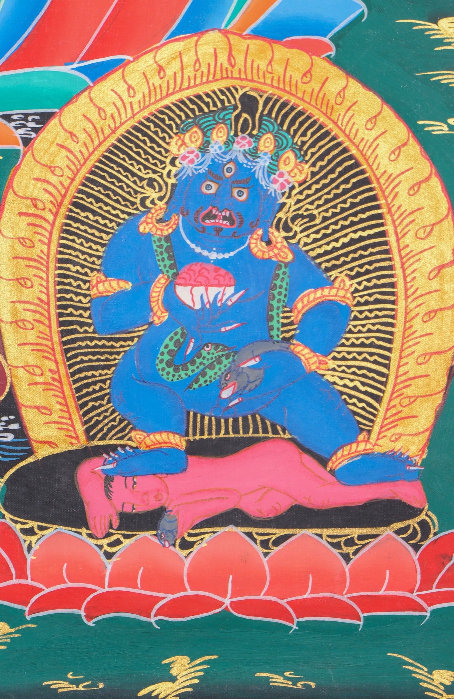 Zambala Thangka for wealth and prosperity .