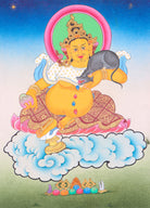 Kuber Thangka serves as focal point for meditation.