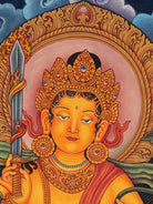 Manjushri Spiritual Wisdom Thangka