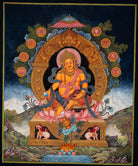 Zambala Thangka Painting - Tibetan Handpainted Art