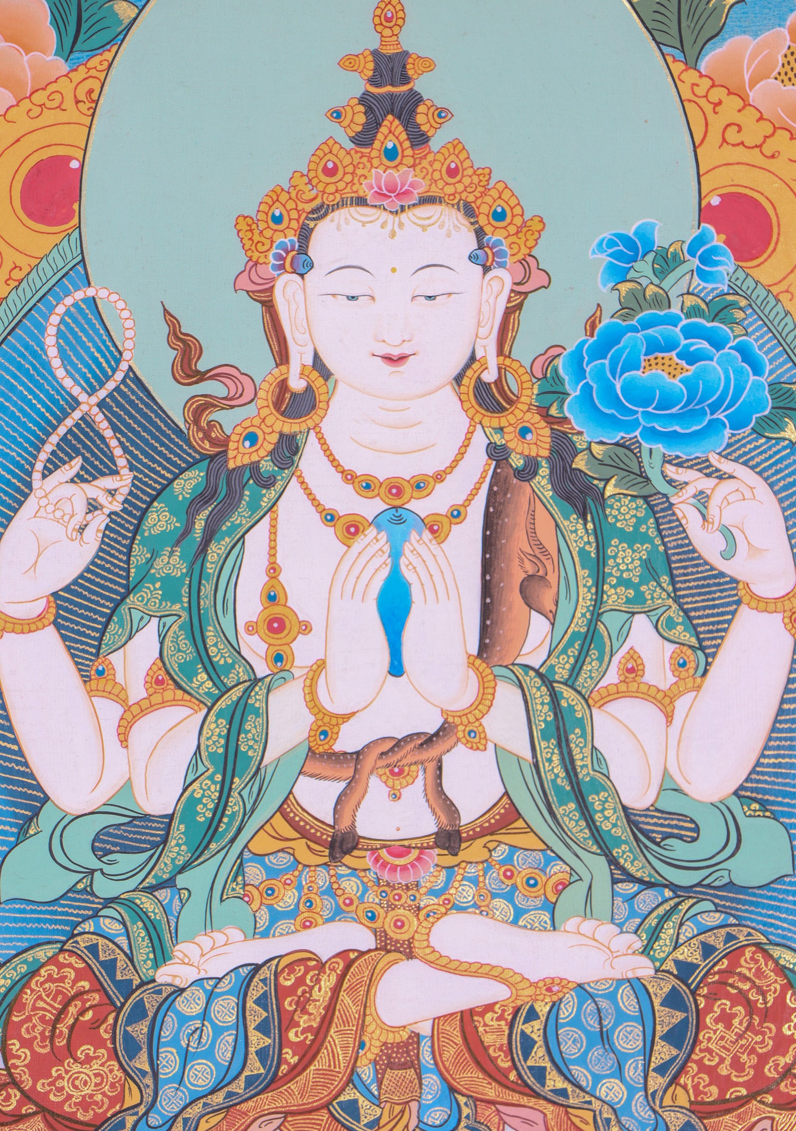Chengresi Thangka Painting  for spirituality.