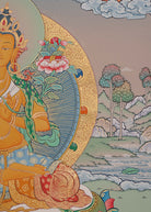 Handpainted Manjushree Thangka Painting.