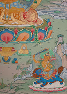 Handpainted Manjushree Thangka Painting.