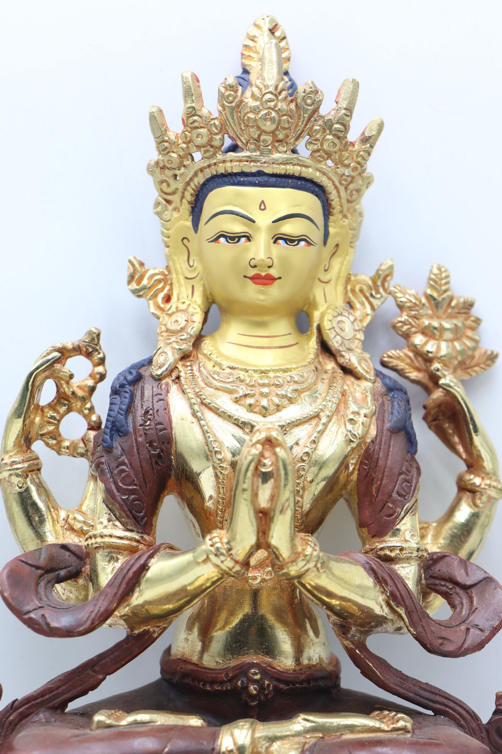Chengresi Statue serves as a focal point for meditation, devotion, and prayers.