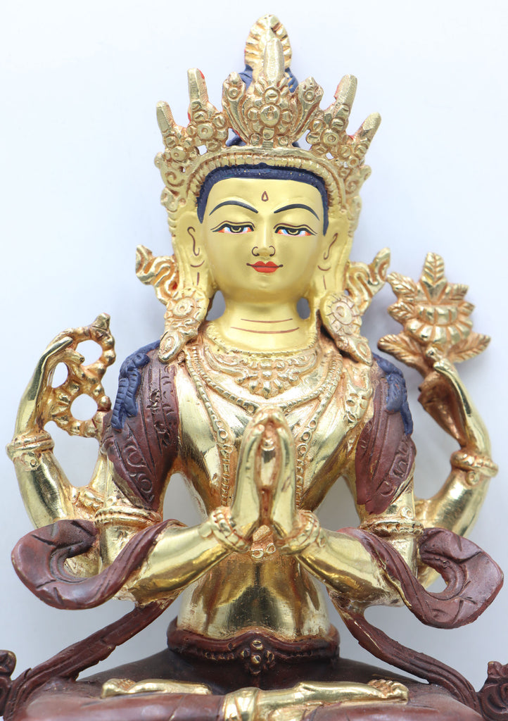 Chengresi Statue serves as a focal point for meditation, devotion, and prayers.