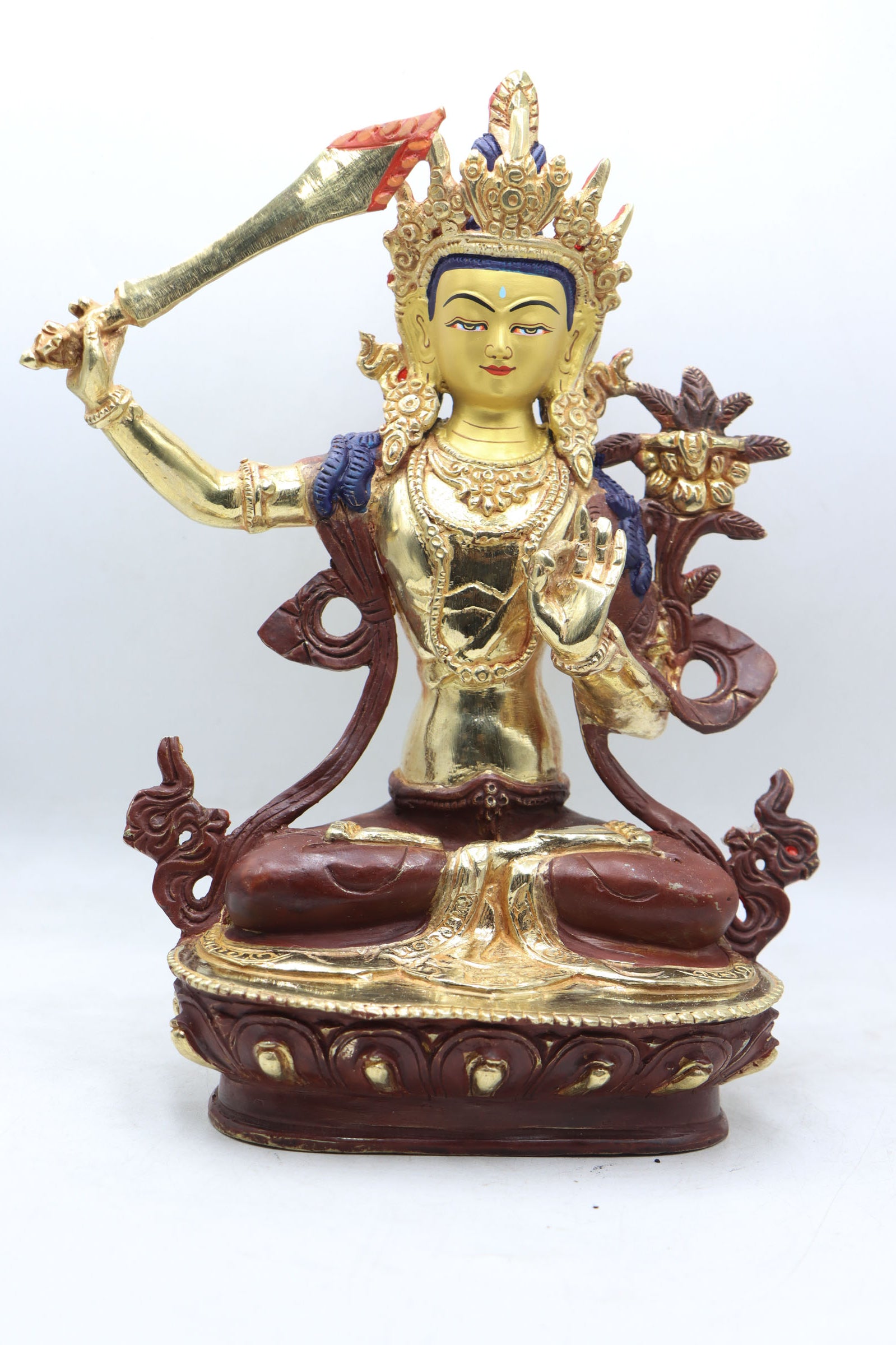 Manjushri Thangka cultivates wisdom, clarity, and understanding. 
