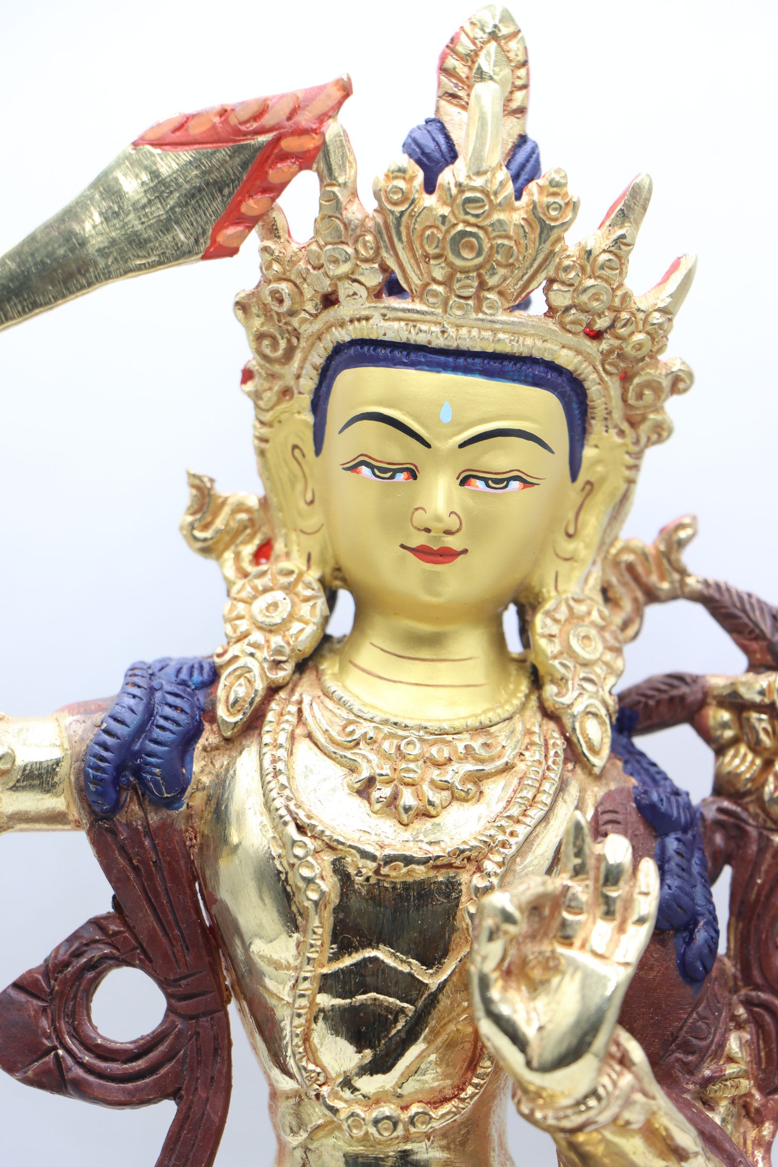 Manjushri Thangka cultivates wisdom, clarity, and understanding.