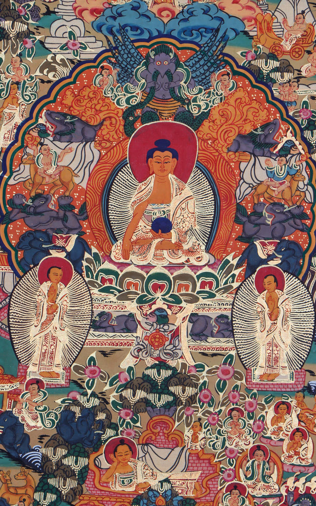 Buddha Life Thangka Painting- Lucky Thanka
