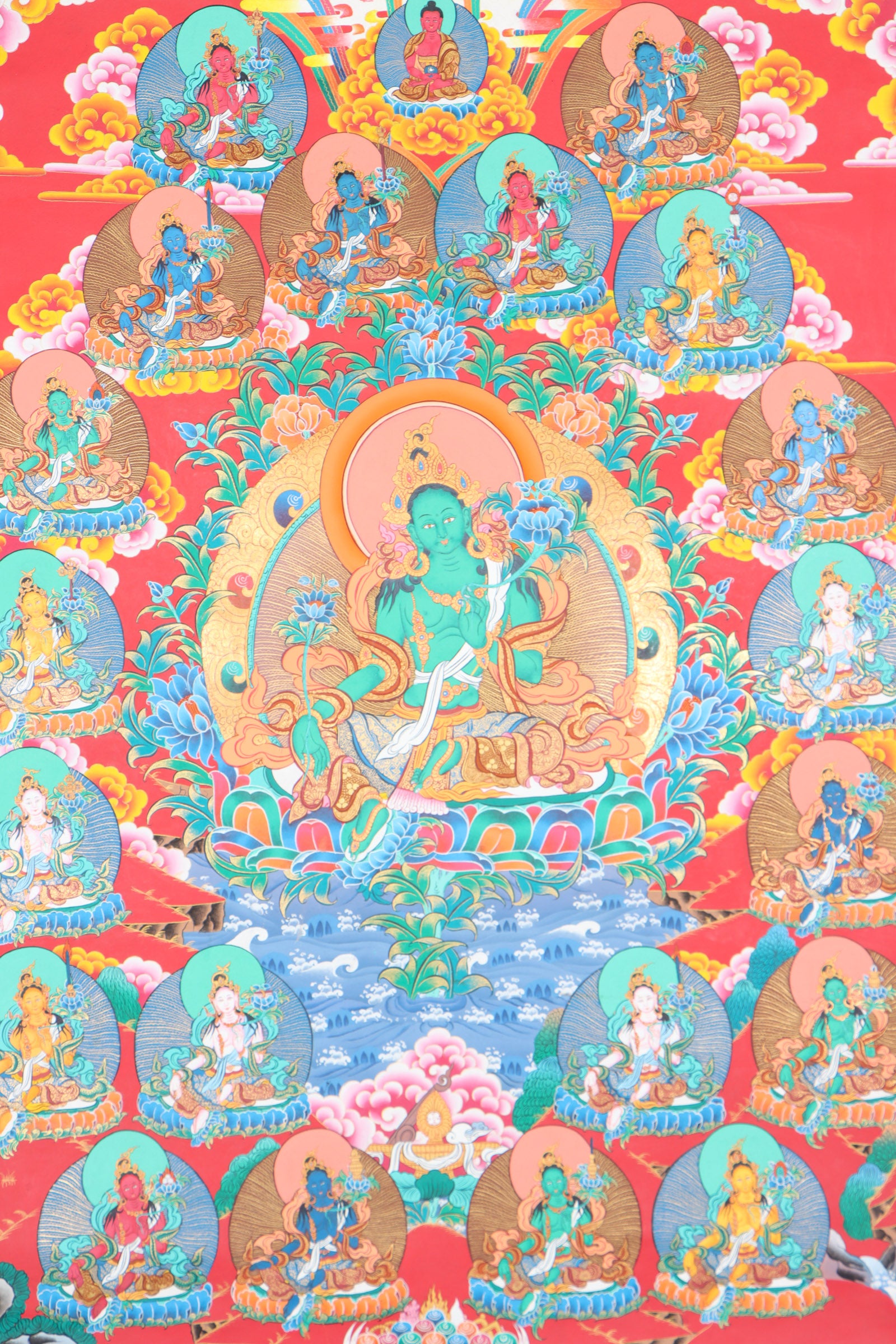 21 Tara Thangka Painting for spirituality.