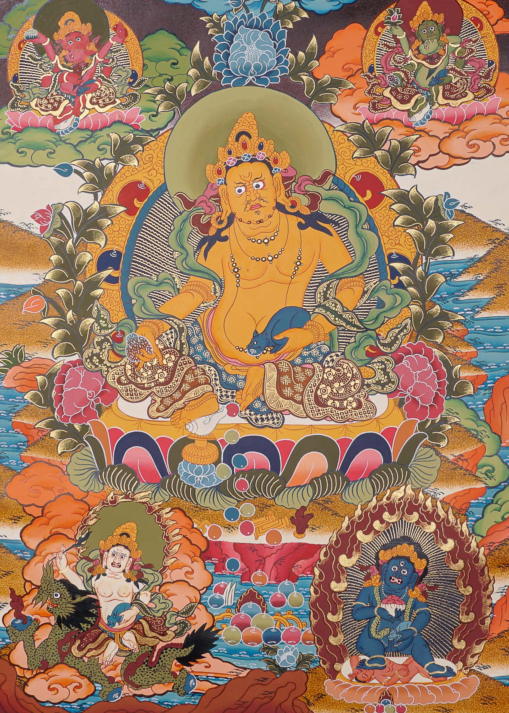 Zambala Thangka Painting