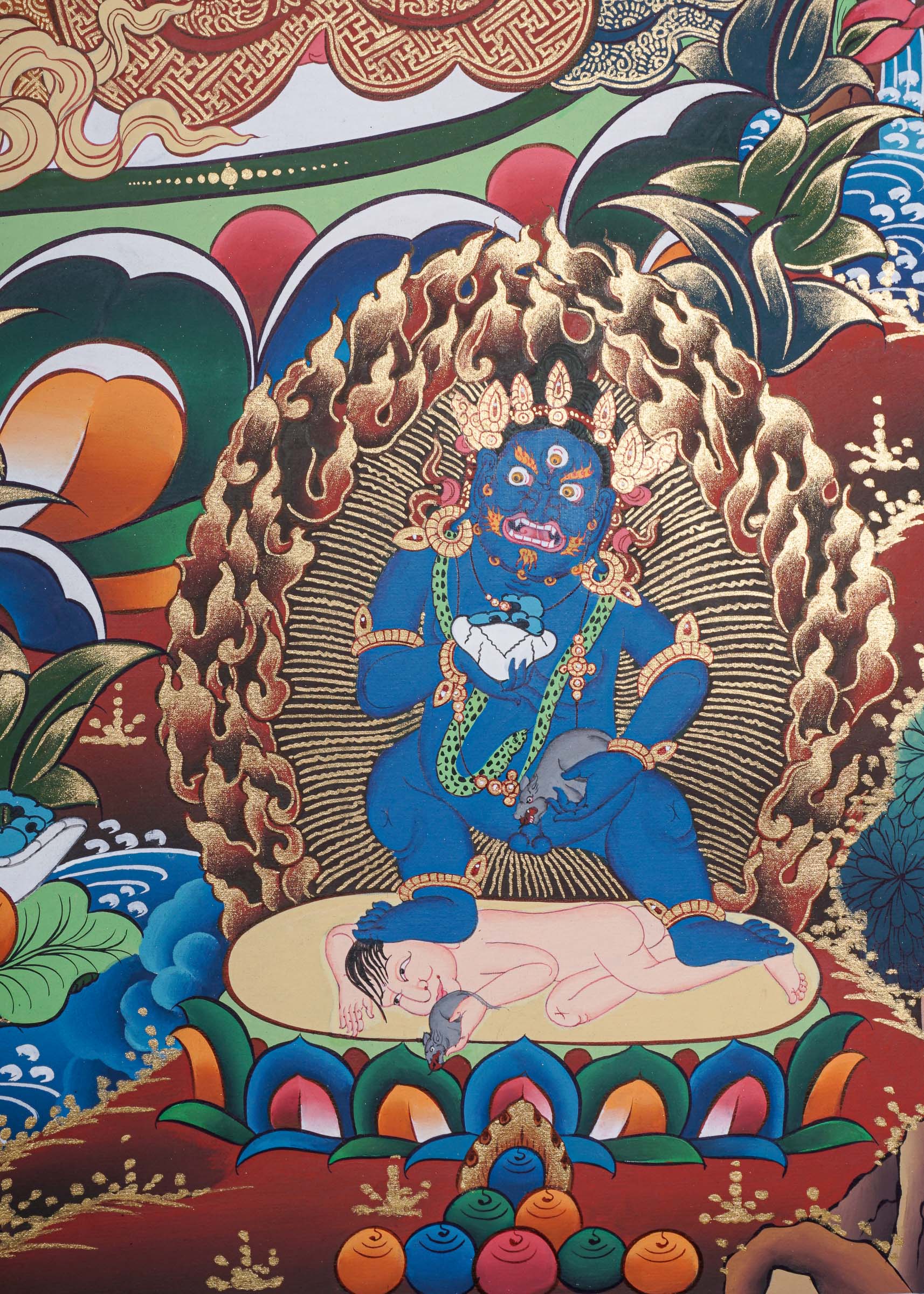 Pancha  Zambala Thangka Painting