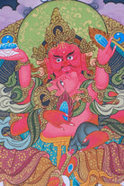 5 Zambalas Thangka Painting - Tibetan art