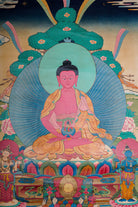 Antique Amitabha Buddha Thangka Painting