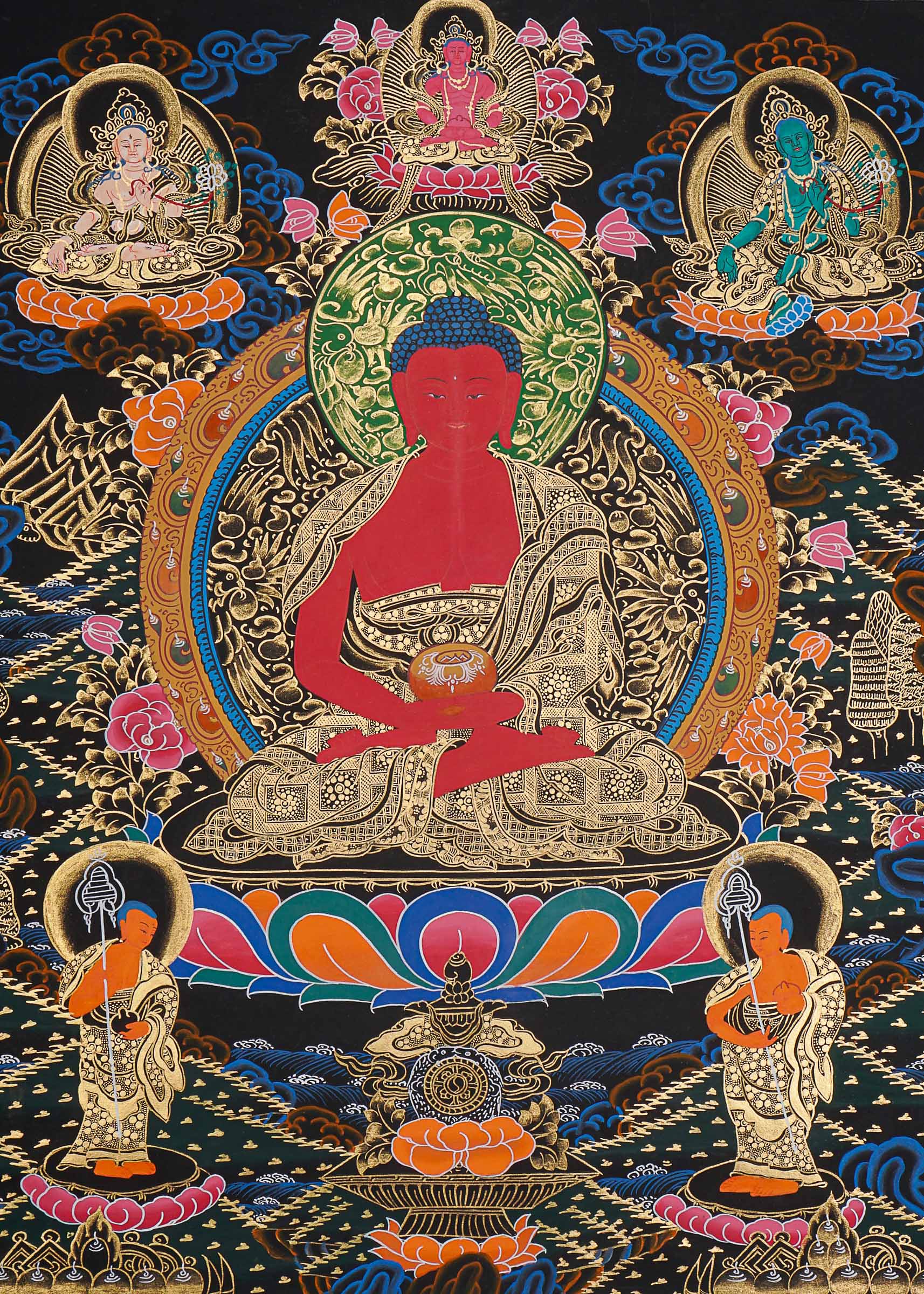 Amitabha Buddha Thangka Painting