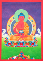 Amitabha Buddha Thangka for wall hanging and spiritual meditation practice.