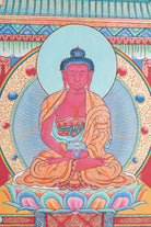 Amitabha Temple Thangka Painting for meditation and spirituality.