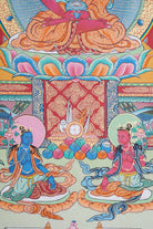 Amitabha Temple Thangka Painting for meditation and spirituality.