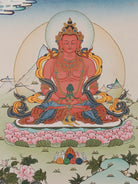 Amitayus Buddha Thangka Painting