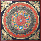Asthamangal Mantra Mandala Thangka Painting - Tibetan Art 
