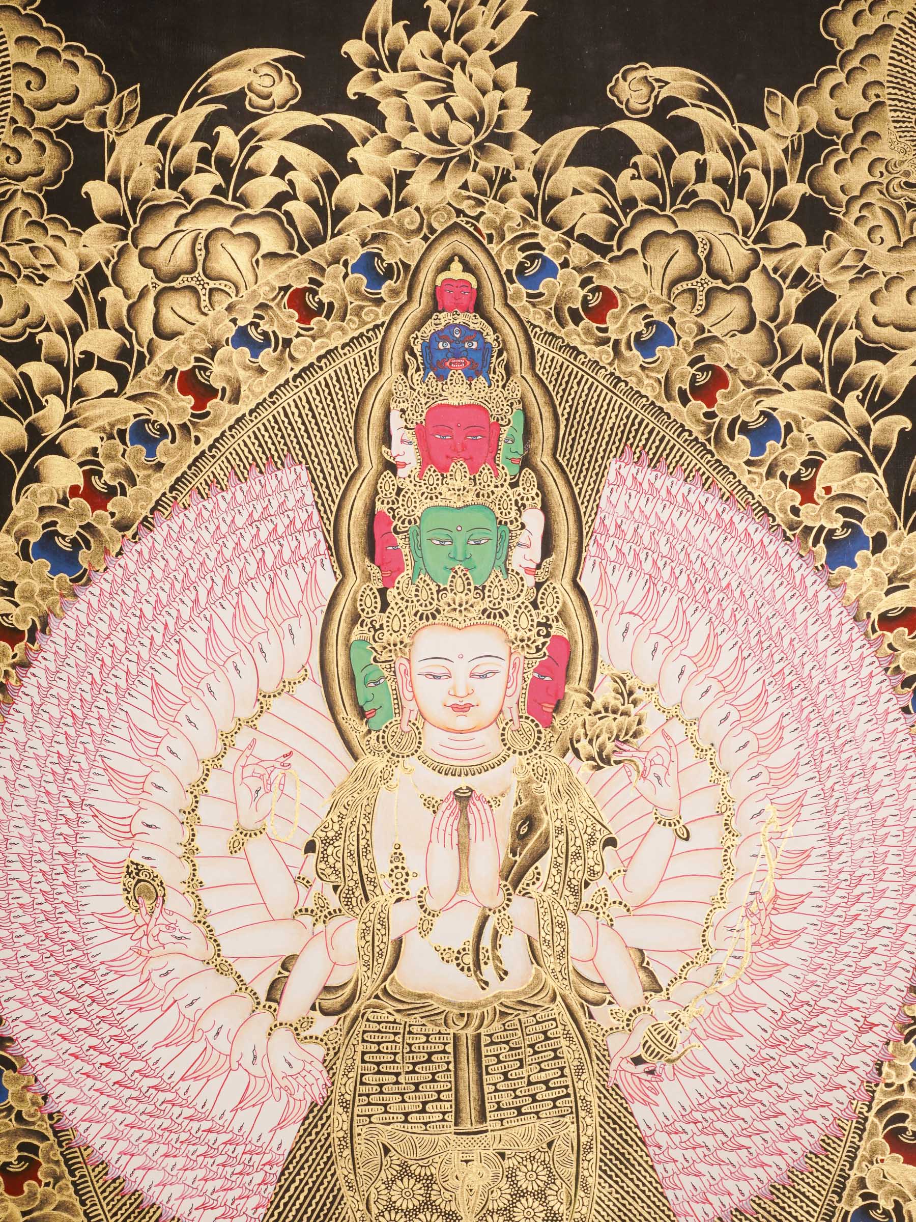 Avalokeshwor Thangka Painting | Lucky Thanka