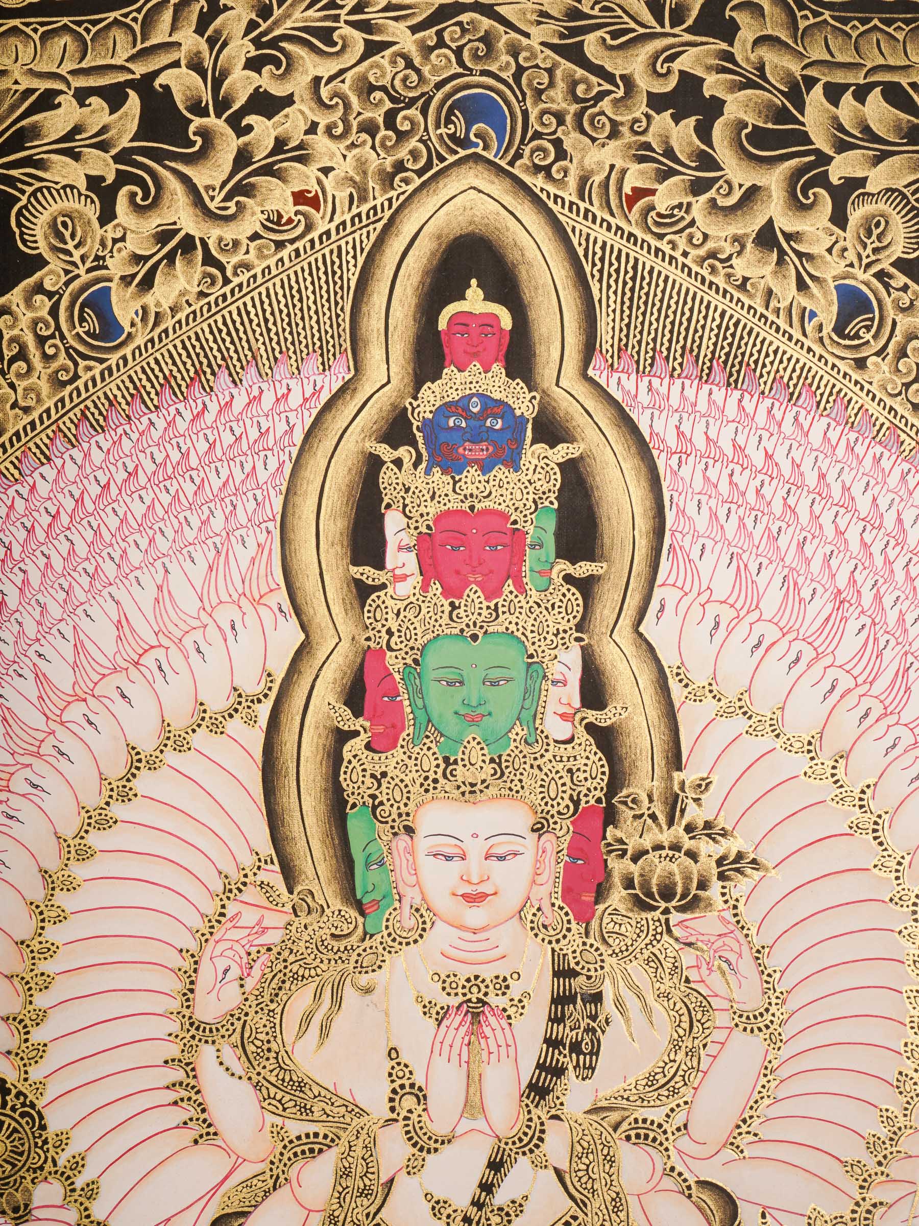 Avalokeshvara Thangka paintings Handmade Thangka