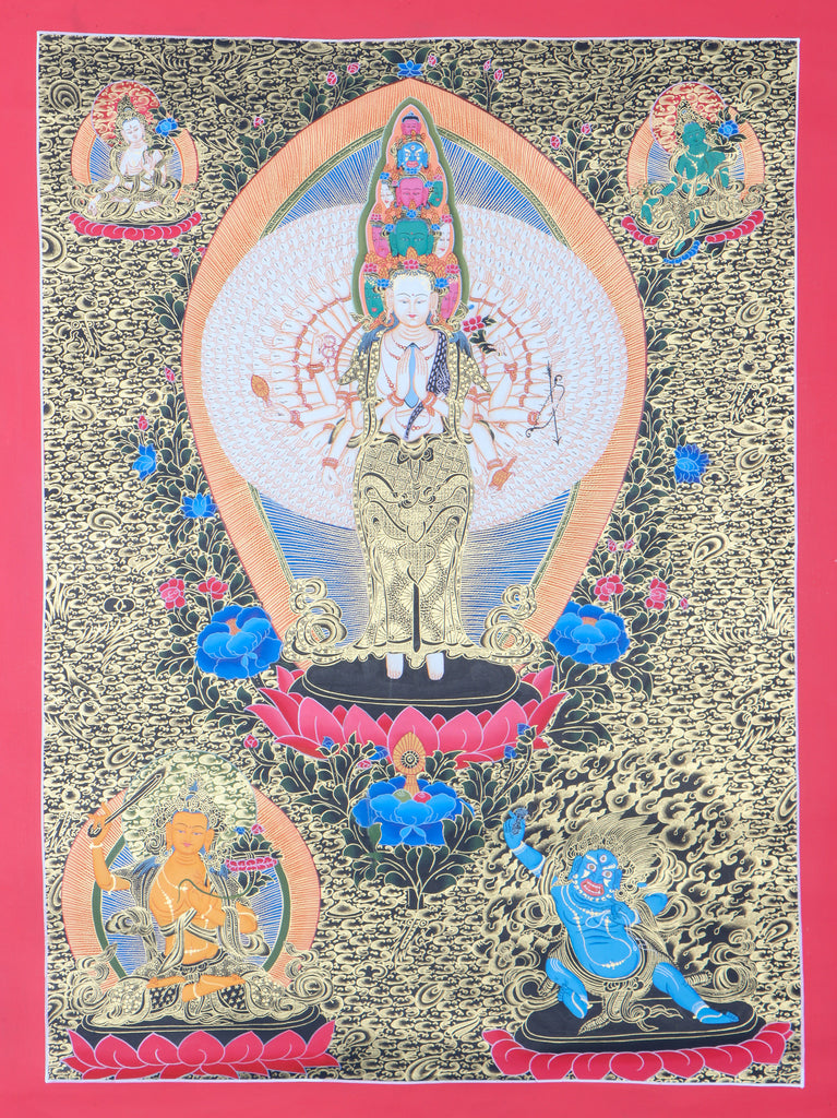Avalokeshwor Thangka for meditation.