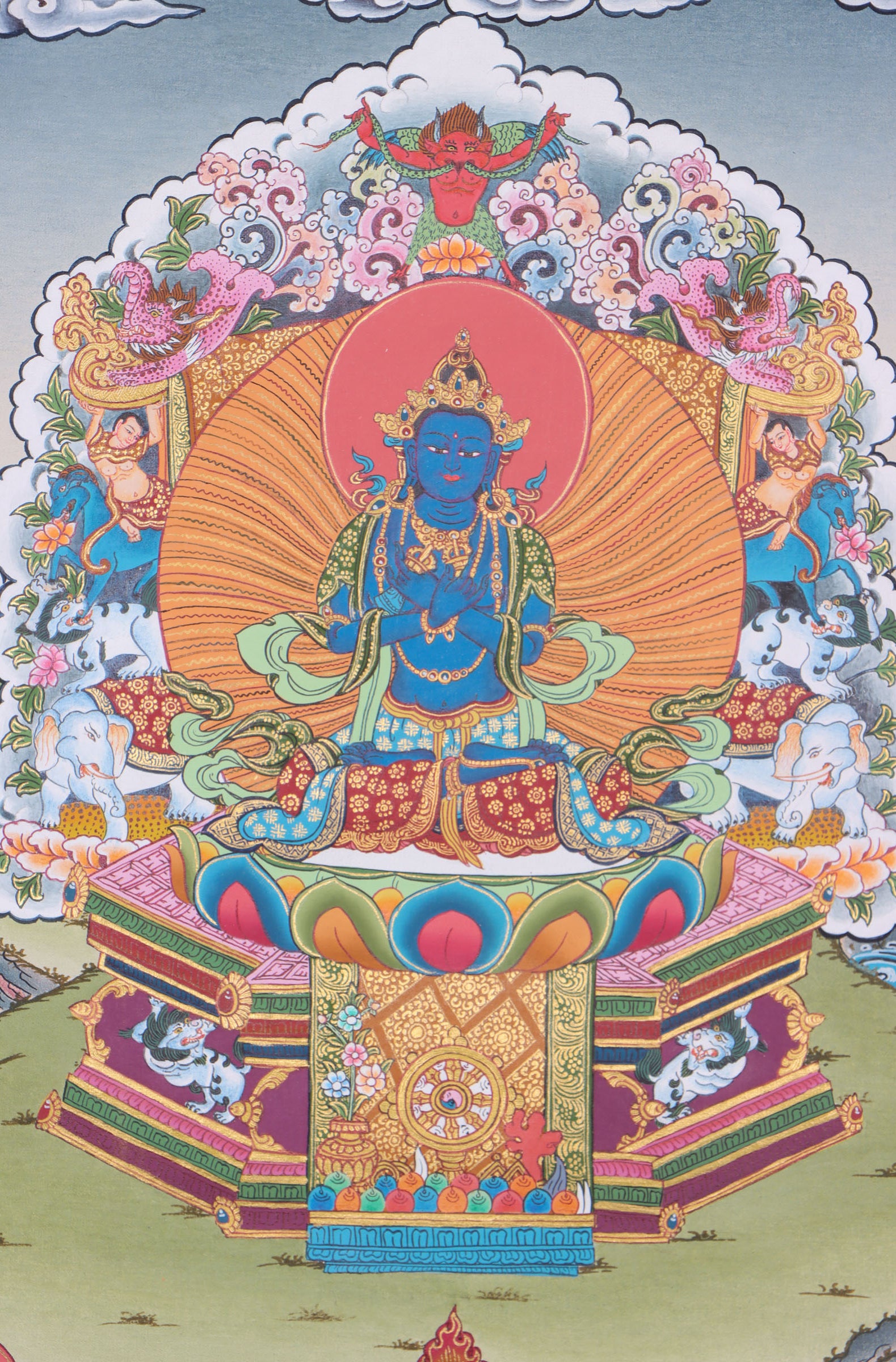 Bajradhara Thangka for spirituality and meditation .