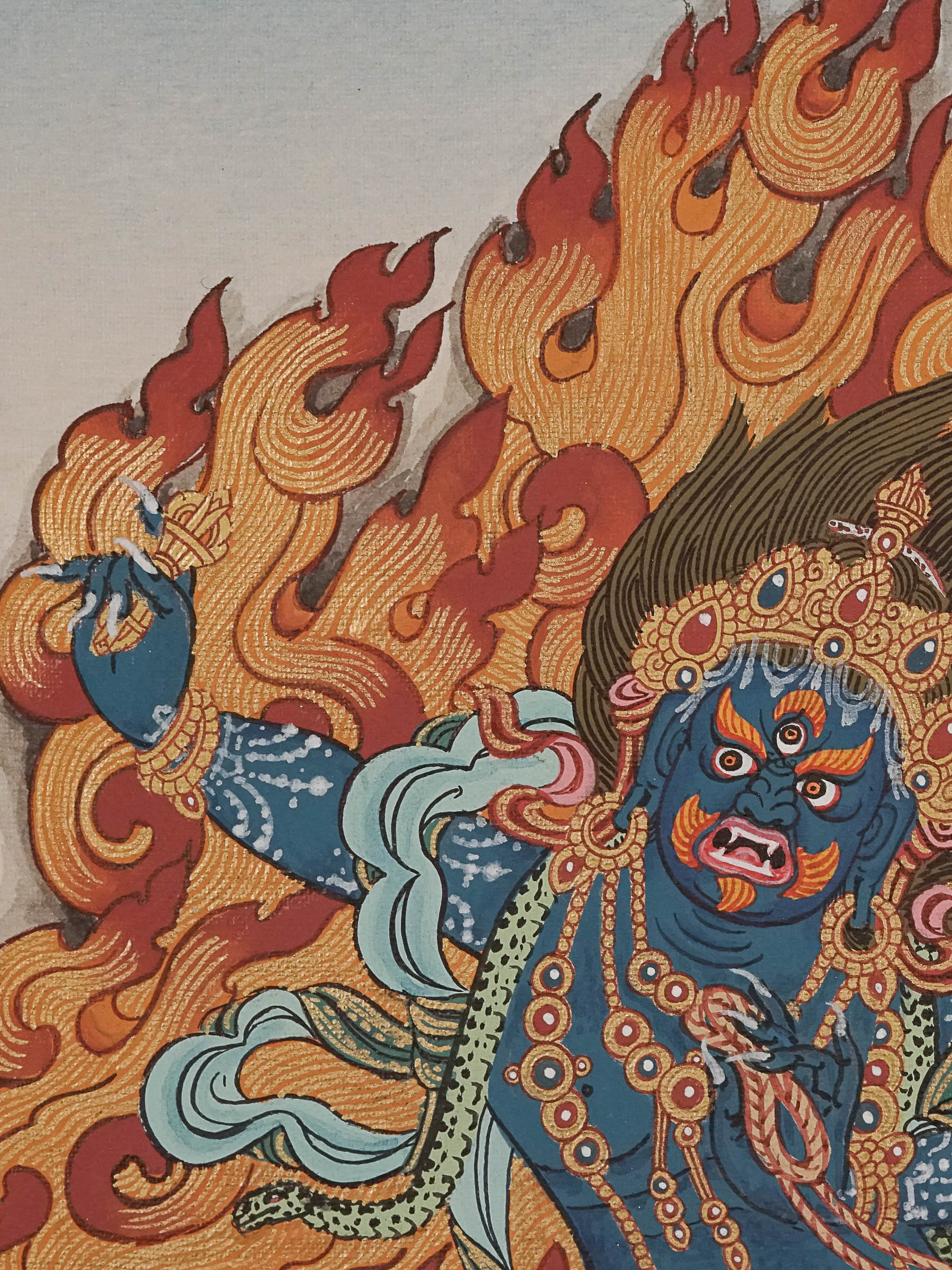 Bajrapani Thangka Painting - Handpainted Art