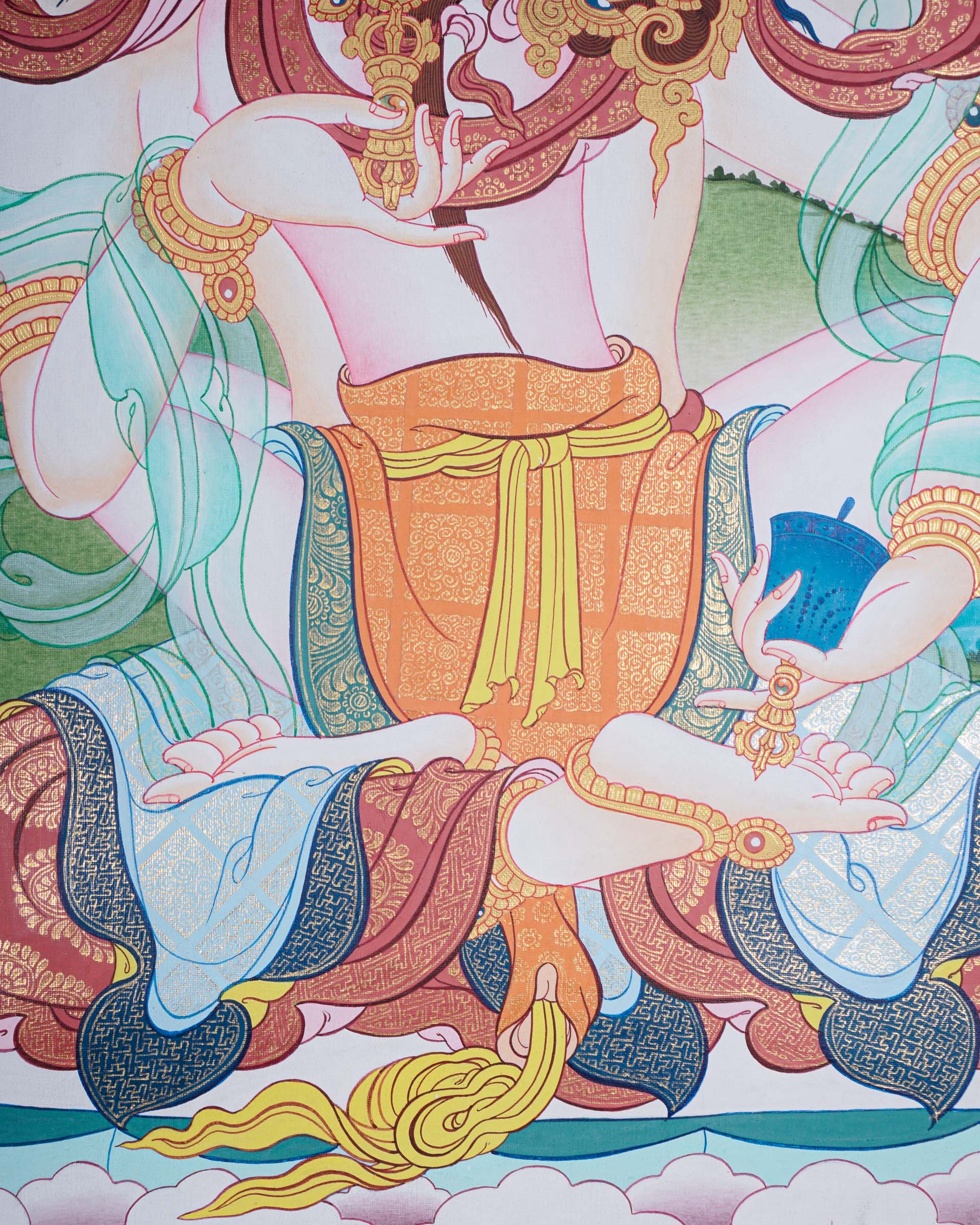 Bajrasattwa Thangka - Lucky Thanka