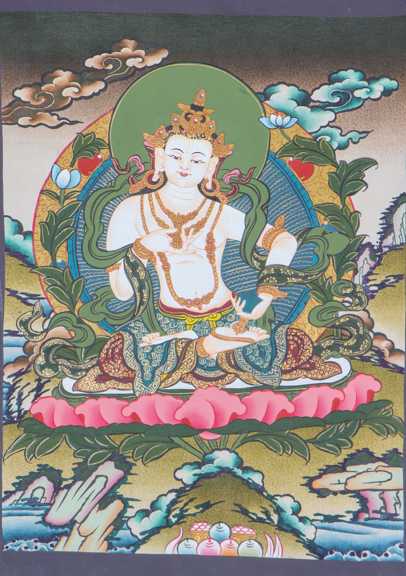 Vajrasattva Thangka for spiritual practices and affirmations of purification.