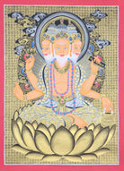 Brahma the Hindu God of creation thangka art