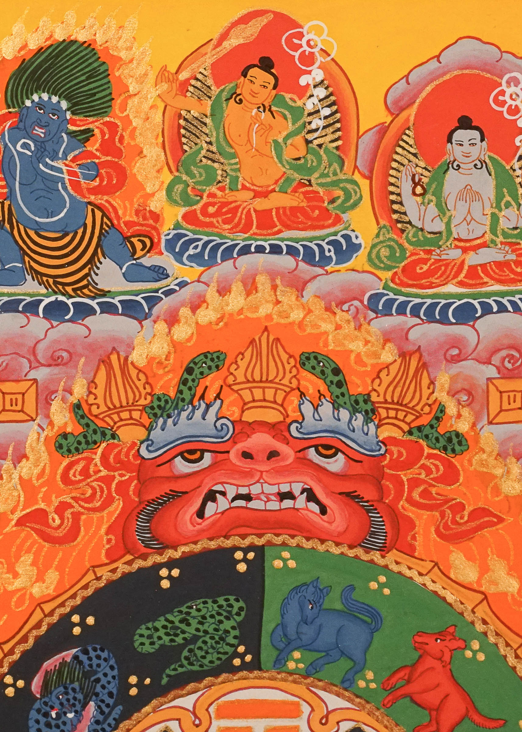 Tibetan Calendar Thangka Painting.