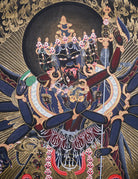 Handpainted Chakrasambhara Shakti Thangka