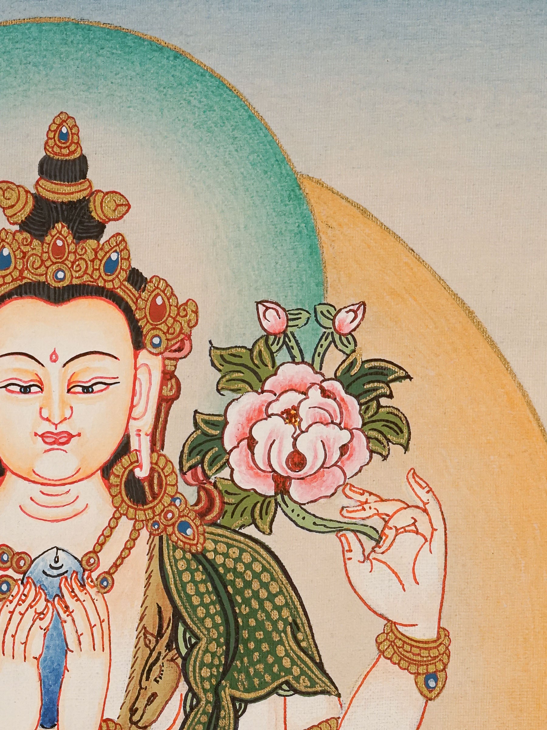 Chengresi Thangka Painting