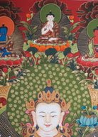 Chengresi Thangka Painting for wall hanging decor.