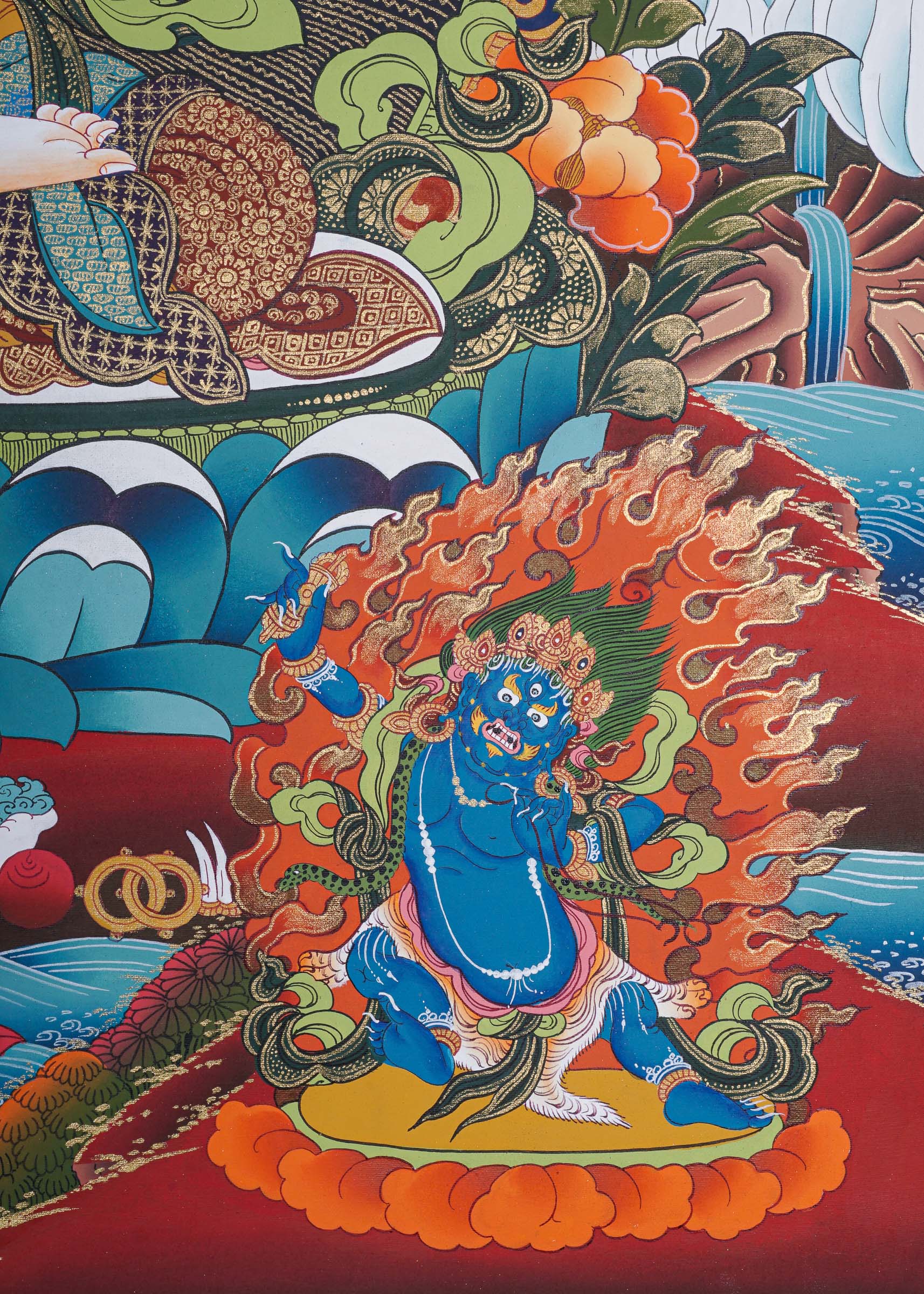 Chengresi Thangka Painting for wall hanging decor.