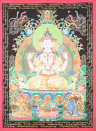 Chengresi Thangka for meditation and prayer.