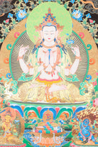 Chengresi Thangka for meditation and prayer.