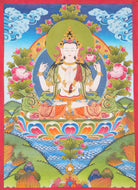  Chengresi Thangka Painting for prayer.