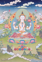 Chengresi Thangka Painting for mindfulness.