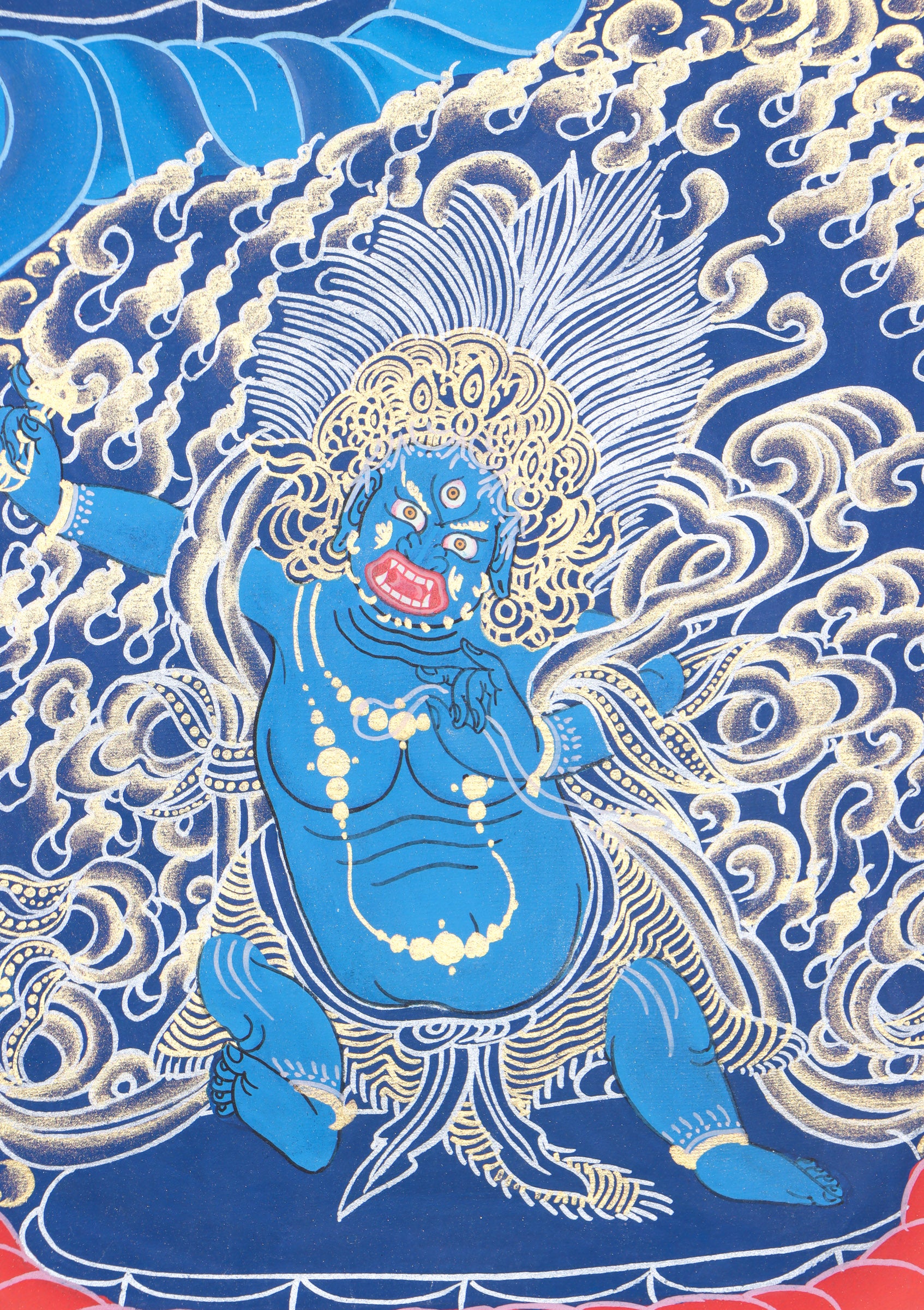 Chengresi Thangka Painting for wall decor.