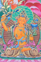 Chengresi Thangka Painting for wall hanging decor.