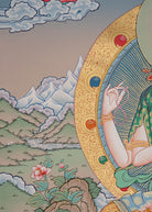 Chengresi Thangka Painting