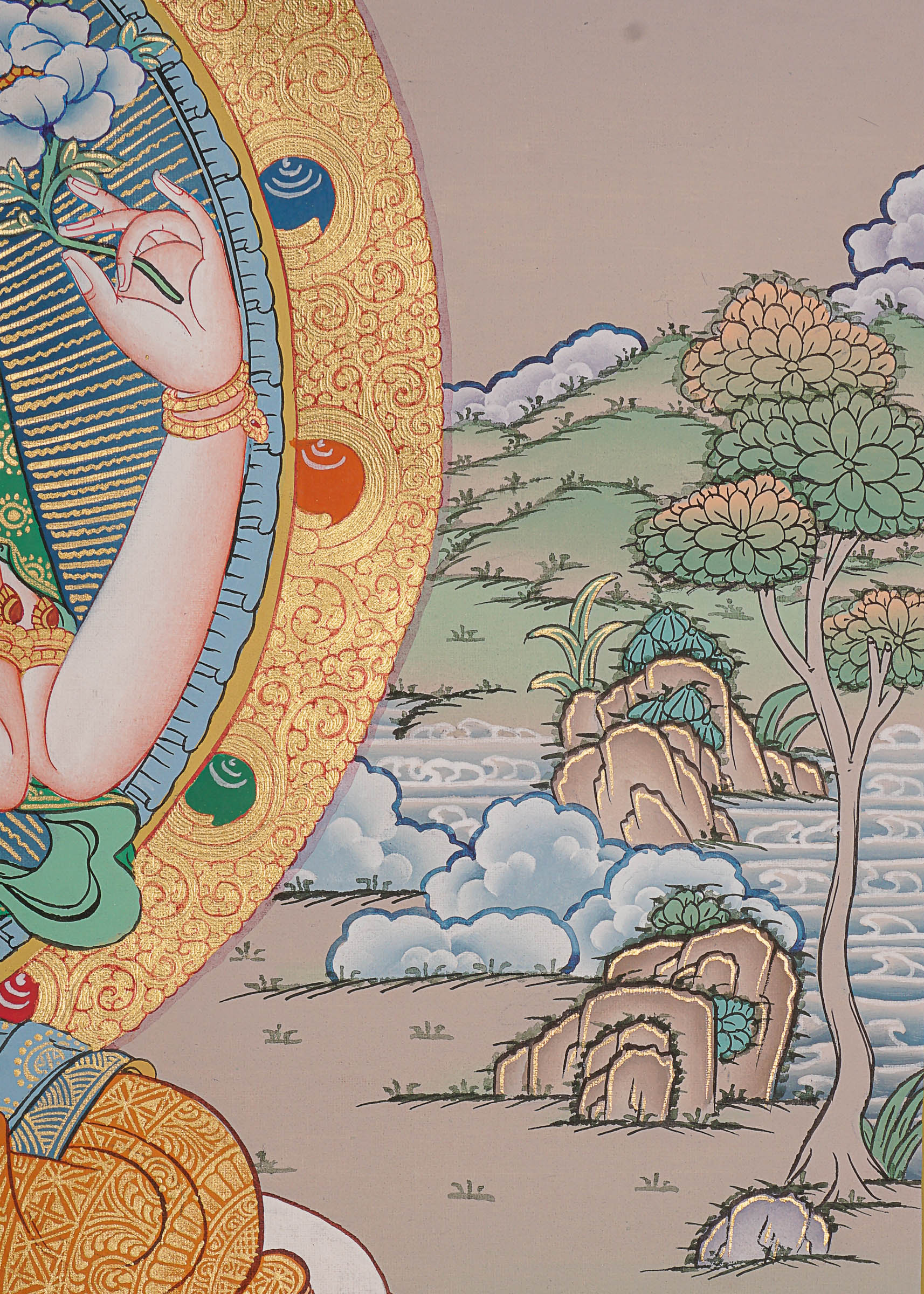 Chengresi Thangka Painting